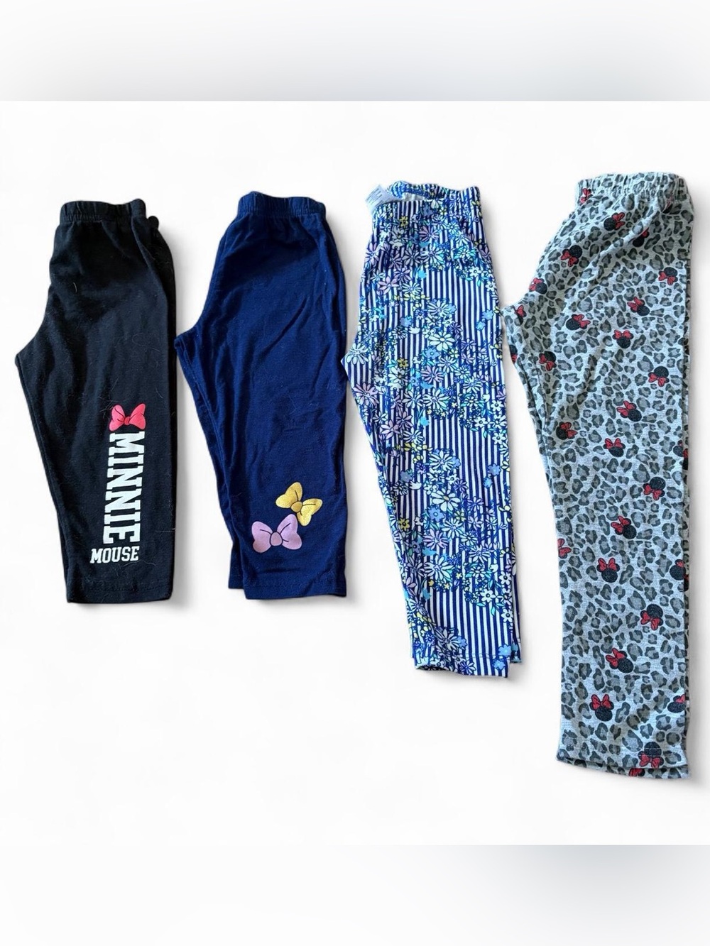 Disney Minnie Mouse girls 4 capri/leggings bundle Sz 4T
